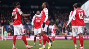 آرسنال يصبح أول فريق بالدوري الإنجليزي يسجل 100 هدف في مختلف المسابقات